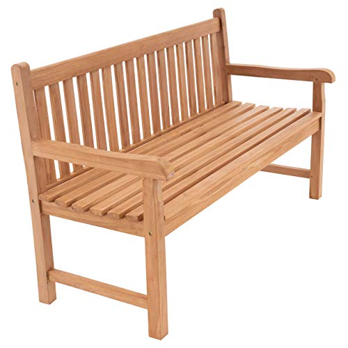 Divero 3 Sitzer Bank Holzbank Gartenbank Sitzbank 150