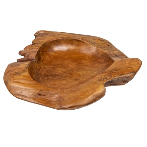 Riess Ambiente Exklusive Teak Holz Schale 30cm Nature