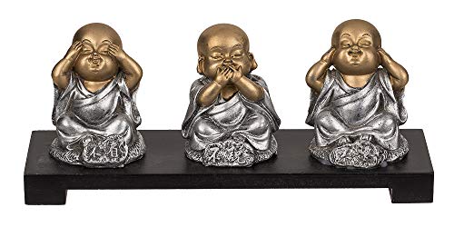 Out Of The Blue Polyresin Figuren Auf Holzbank