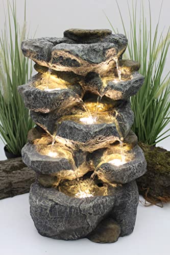 Springbrunnen Victoria Mit Led Beleuchtung Zimmerbrunnen In Und